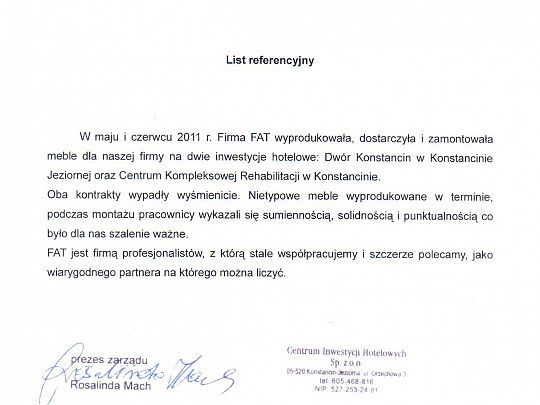 Centrum Inwestycji Hotelowych Konstancin Jeziorna