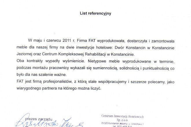 Centrum Inwestycji Hotelowych Konstancin Jeziorna