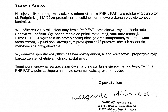 Hotel Sadova Gdańsk